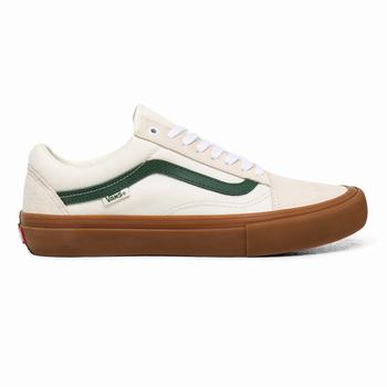 Férfi Vans Old Skool Pro Deszkás Cipő VA1358792 MélyZöld